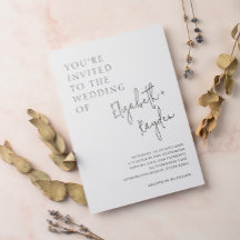 Moderno Boda de caligrafía clásica simple