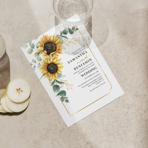 Invitación Moderno Boda de energía solar Eucalyptus Greenery