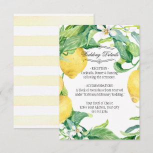 Invitación Moderno Boda de Foliage de Cítricos con Flor de Li