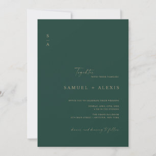 Invitación Moderno Boda de fotografía con código QR mínimo ve