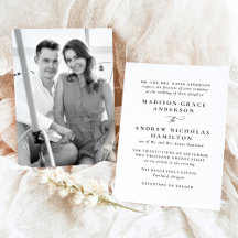 Moderno Boda de fotografía minimalista en blanco y