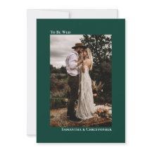 Moderno Boda de fotografía vertical de esmeralda M