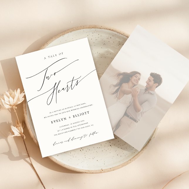 Invitación Moderno Boda de fotos minimal y con poca orientaci (Subido por el creador)