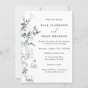 Invitación Moderno Boda elegante de Jazmín Lavender
