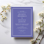 Invitación Moderno Boda elegante de lavanda púrpura formal<br><div class="desc">Moderna y elegante invitación formal a la boda de la Lavanda Púrpura</div>