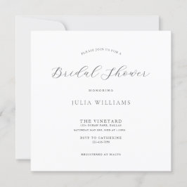 Invitación Moderno Boda minimalista clásico de ducha de novia