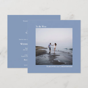 Invitación Moderno Boda Minimalista de fotografía de Plaza Az