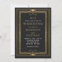 Moderno Boda modernista Art Deco