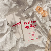 Moderno Boda Retro Audaz Funky Único