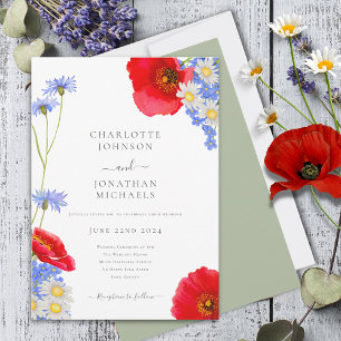 Invitación Moderno Boda Verde Boho Sage