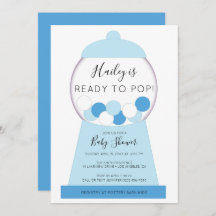 Moderno Boy Blue Gumball Machine Baby Shower