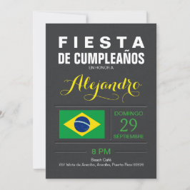 Invitación Moderno: Brasil Fiesta