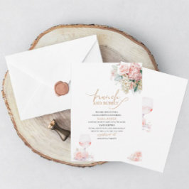 Invitación Moderno Brunch acuático y ducha de novias con burb