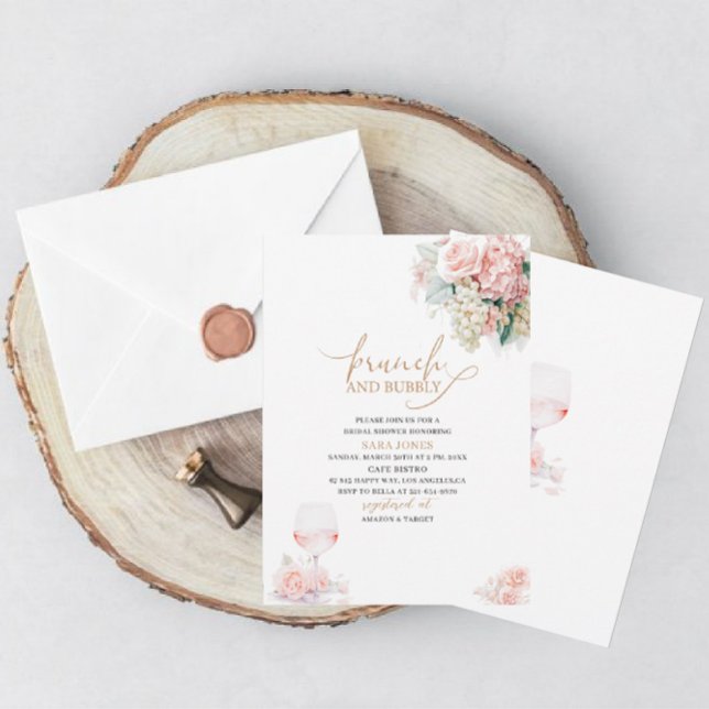 Invitación Moderno Brunch acuático y ducha de novias con burb (Subido por el creador)