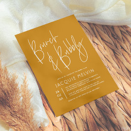 Invitación Moderno Brunch de mostaza y ducha bucal