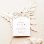 Invitación Moderno Brunch de novias florales | Ducha nupcial<br><div class="desc">Esta encantadora Bridal Shower Invitation incluye caligrafía escrita a mano con flores modernas, la manera perfecta de acentuar su ducha de novia o evento especial. ¡Edite fácilmente la mayoría de los términos para que coincidan con su evento! El texto y los colores son completamente editables —> haga clic en el...</div>