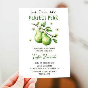 Invitación Moderno Brunch Greenery Perfect Pear Bridal Ducha