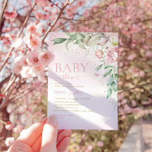 Moderno Chica de Floral Boho Watercolor Floral Bab