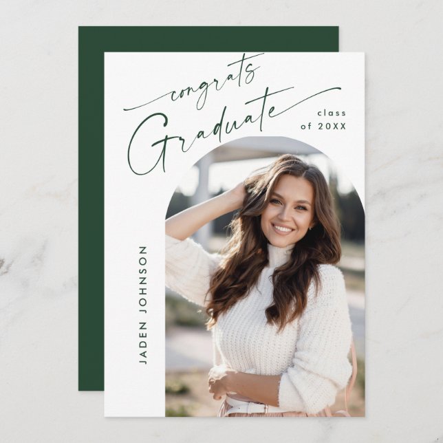 Invitación Moderno código QR del Partido de Graduación de FOT (Anverso / Reverso)