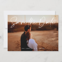 Invitación Moderno código QR editable de la foto - Guardar la