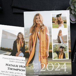 Invitación Moderno Colegio o Elegante Graduación de la Escuel