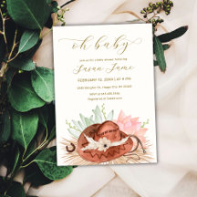 Moderno desierto de Boho Cactus Cowboy Gorra Baby