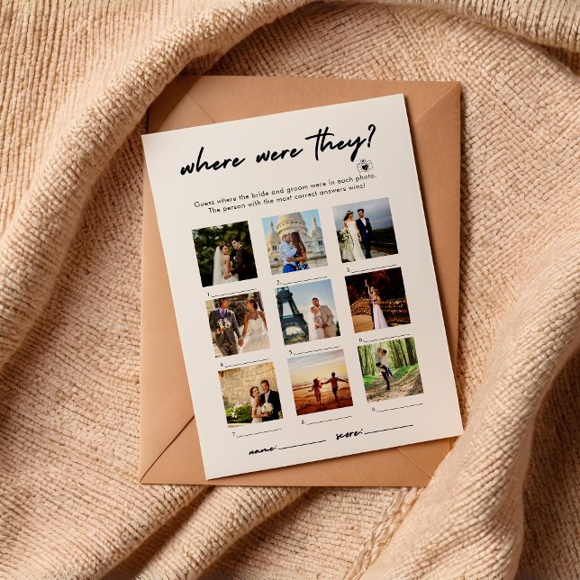 Invitación Moderno Donde Estaban Los Juegos De Fotos (Subido por el creador)