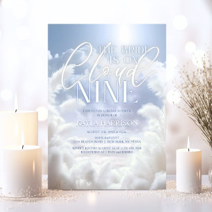 Invitación Moderno En Nueve Nueve Ducha Bridal Pampas