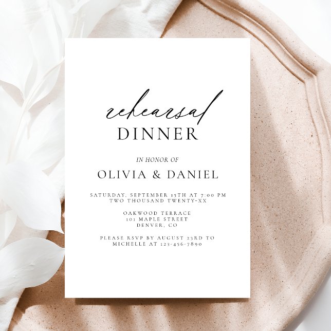 Invitación Moderno ensayo Boda Minimalista (Subido por el creador)