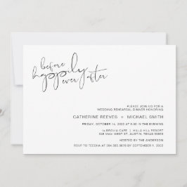 Invitación Moderno ensayo Minimalista de escritura casual