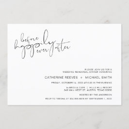 Invitación Moderno ensayo Minimalista de escritura casual