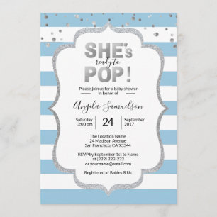 Invitación Moderno, está lista para hacer Baby Shower a un ni