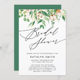 Invitación Moderno Eucalyptus Jardín de Verdor Bridal Ducha