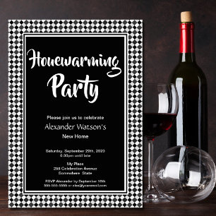 Invitación Moderno Fiesta blanco de la Casa Blanca