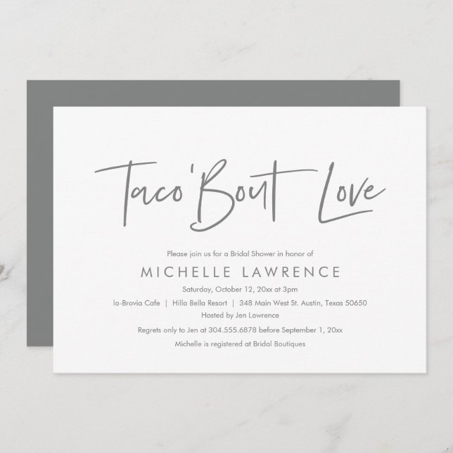 Invitación Moderno Fiesta casual, divertido y lúdico de ducha (Anverso / Reverso)