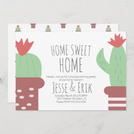 Invitación Moderno Fiesta de Cactus Potted para el calentamie