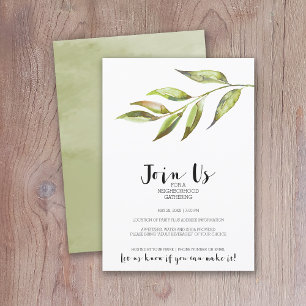 Invitación Moderno Fiesta de cócteles de acuarela de barrio