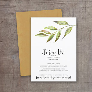 Invitación Moderno Fiesta de cócteles de acuarela de barrio