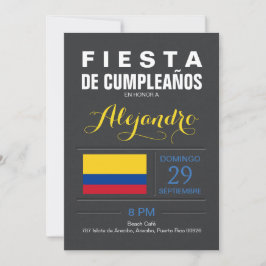 Invitación Moderno: Fiesta de Colombia