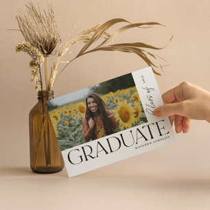 Invitación Moderno Fiesta de fotografía de graduación de posg