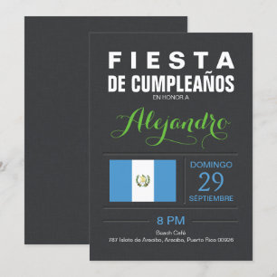 Invitación Moderno: Fiesta de Guatemala