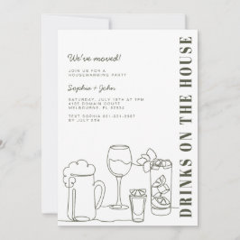 Invitación Moderno Fiesta de la Casa Verde Oleícola