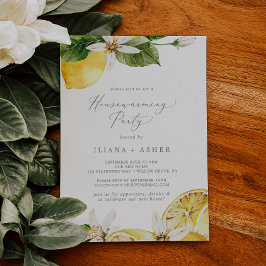 Invitación Moderno Fiesta de Limón Jardín de la casa