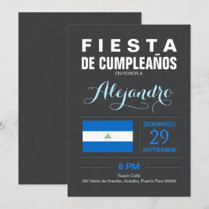 Invitación Moderno: Fiesta de Nicaragua
