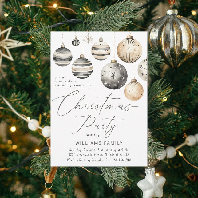 Invitación Moderno Fiesta elegante de Navidades escandinavos (Subido por el creador)