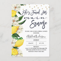 Moderno Floral Lemon Main Squeeze Bridal Shower