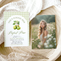 Moderno Gingham Green Perfect Pear Bridal Shower