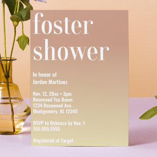 Invitación Moderno Gradiente simple para el cuidado del atraq