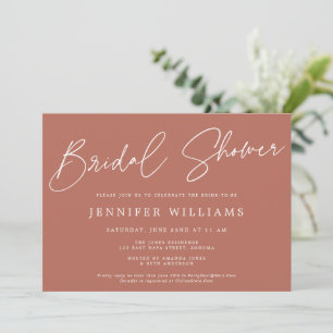Invitación Moderno guión hermoso Regalo de ducha nupcial de t