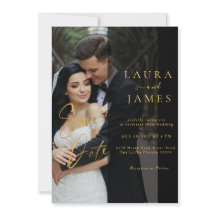 Moderno guión moda Overlay photo guardar la fecha